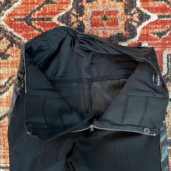 Bebe Shiny Black Leatherette Leggings - Picture 7 of 7